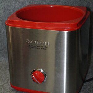 Cuisinart ICE‑30 2‑Quart Ice Cream / Frozen Yogurt Maker Red – Preowned